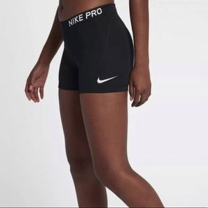 Women’s Youth Medium Black and White Nike Pro’s